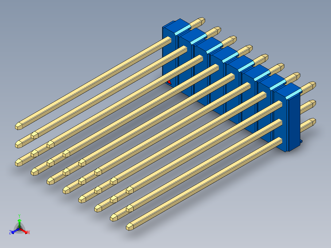 彩色公头100mil（2.54mm）系列-DS1021_blue_3x08p_100mil_Type43_rev1.0