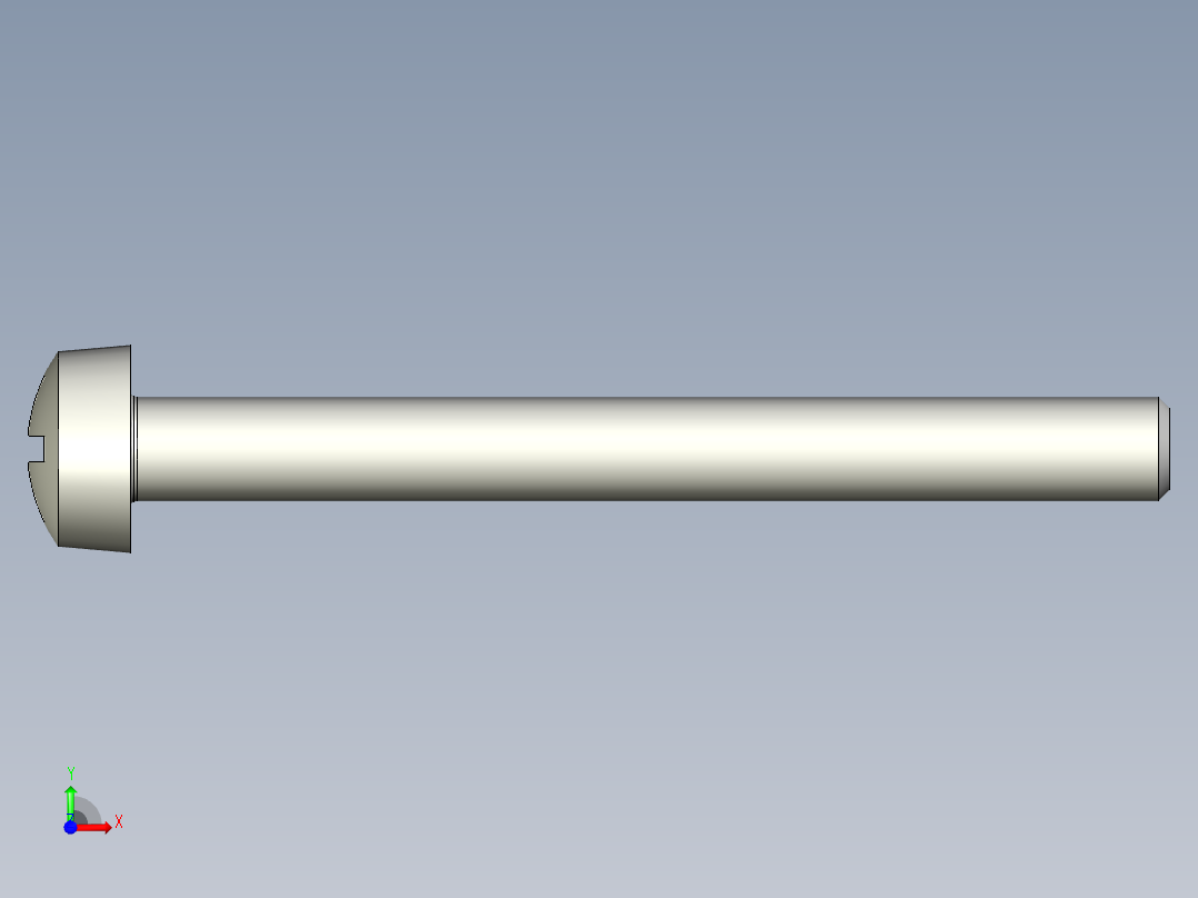 Cross_recessed_head-M4-40-20-4-8-5.6.stp螺钉-前视图