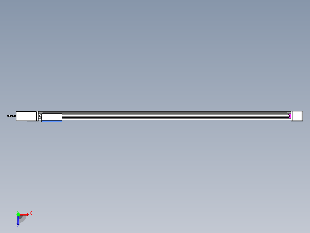 威洛博LB.GB同步带传动--欧规系列GB8-L96-S2000-BR-P40俯视图