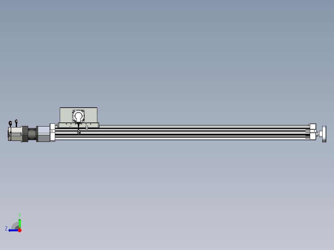 威洛博直线电机模组EB8ZR-L200-S1380-LZP75B5K-ZP755K-MS3右视图