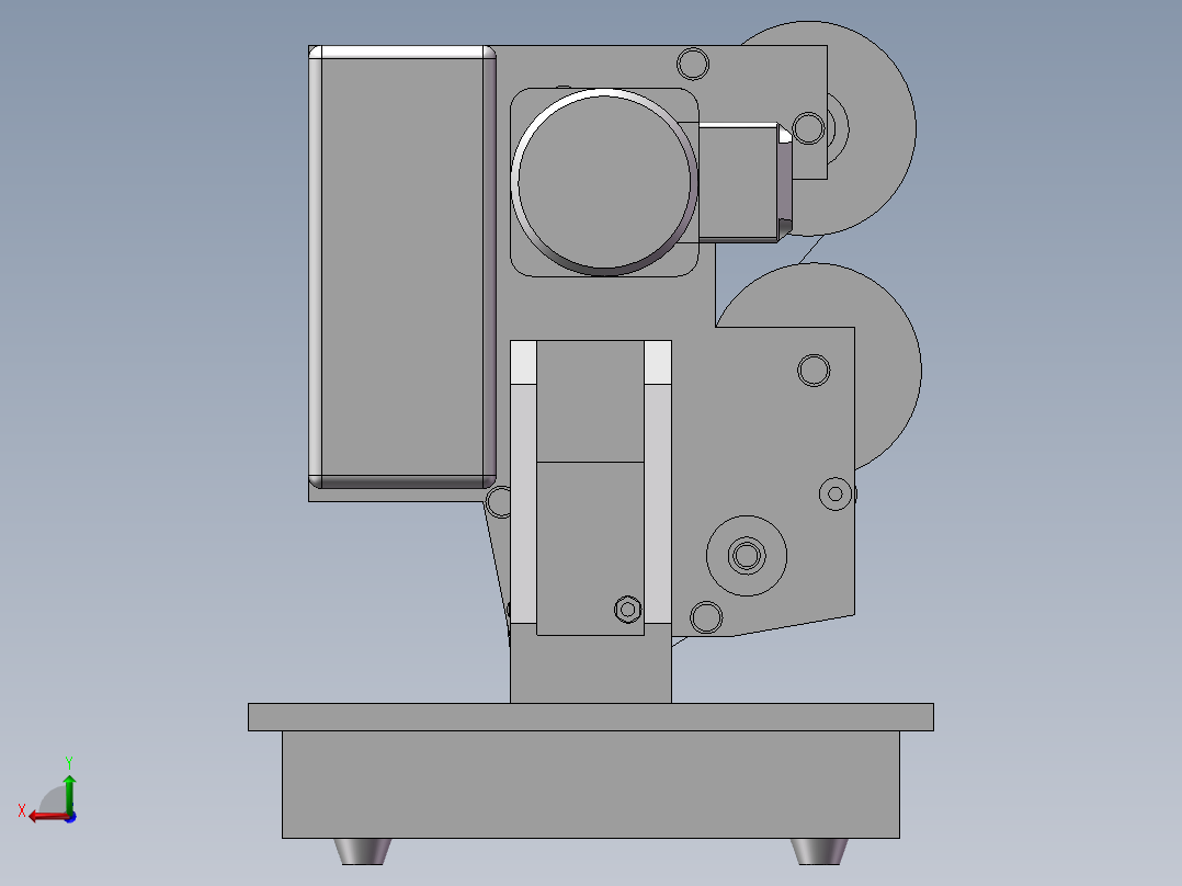 日期打印机后视图