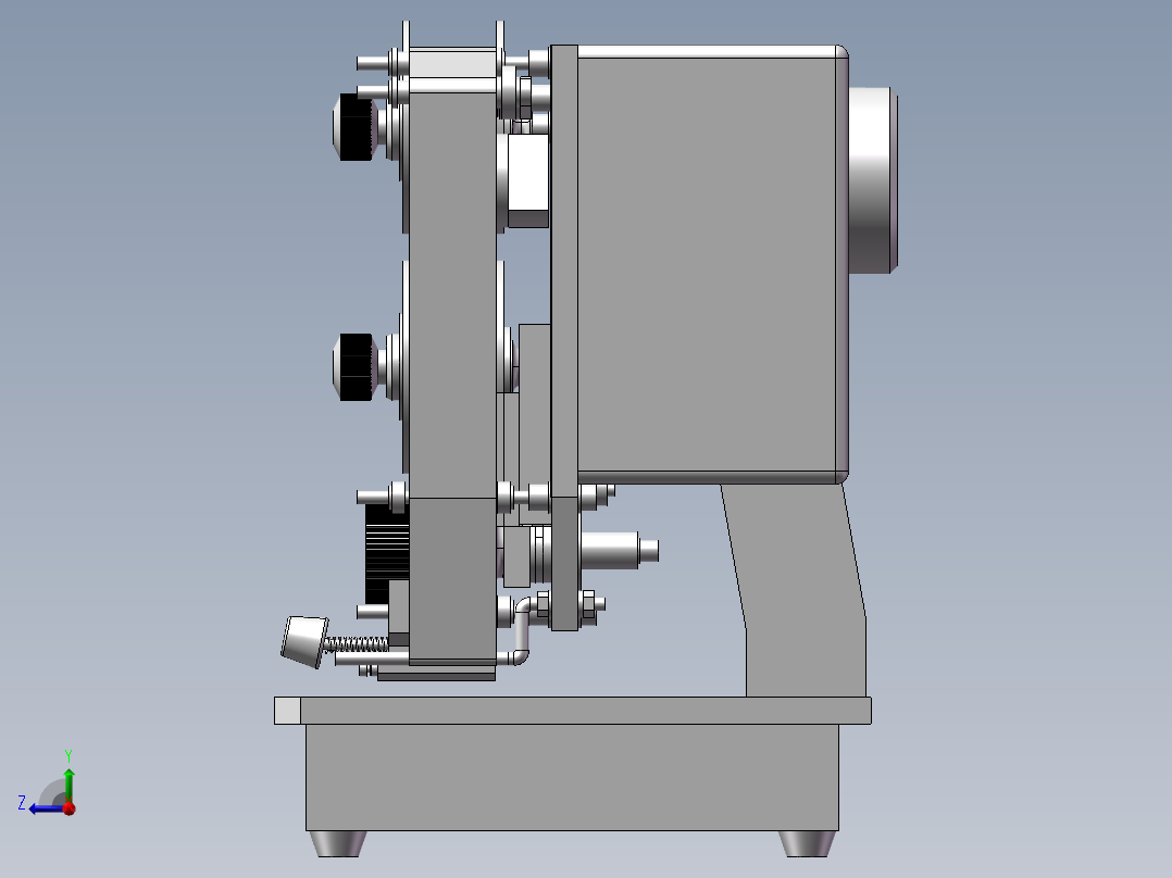 日期打印机右视图