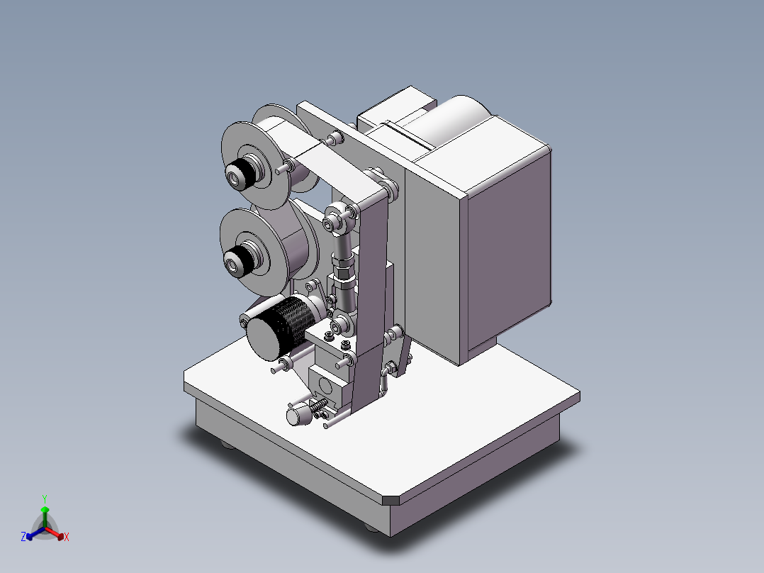 日期打印机正等轴测图