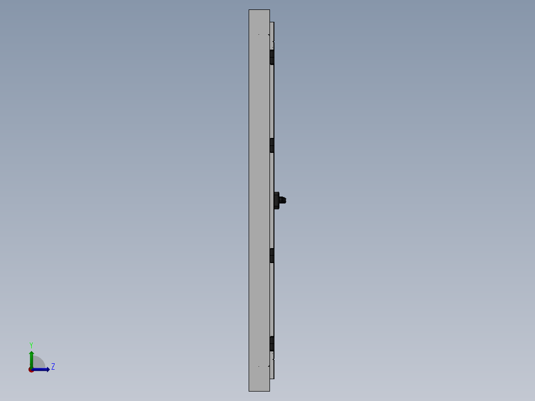 木模块窗左视图