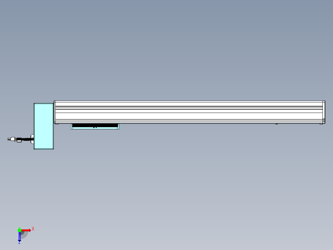 威洛博VBC同步带传动一无尘环境VBC14-L45-S600-BRU-ZP40-C3俯视图