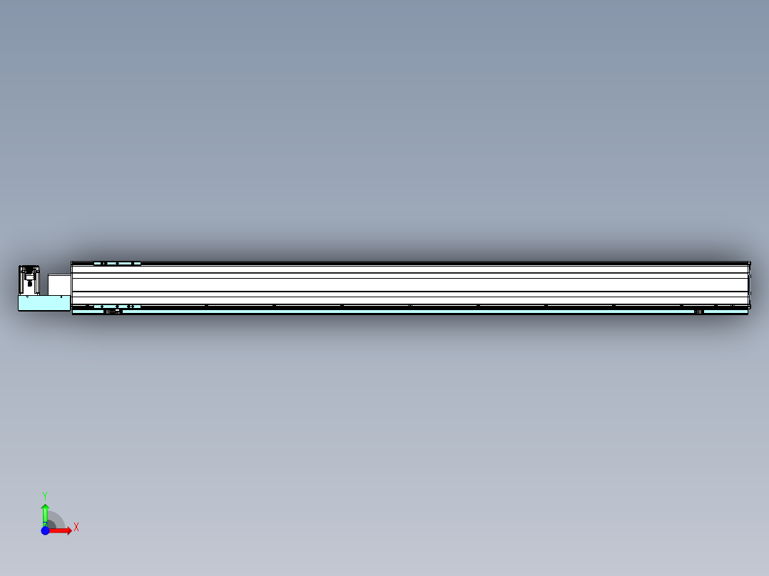 威洛博VBF同步带传动一般环境VBF14-L45-S1700-BL-ZP40-C3前视图