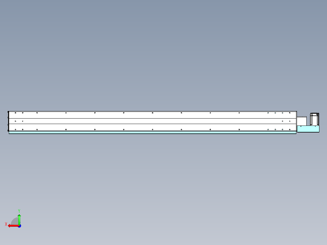 威洛博VBF同步带传动一般环境VBF14-L45-S1700-BL-ZP40-C3后视图