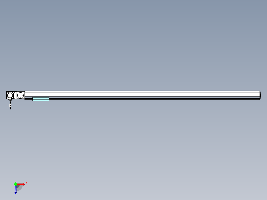 威洛博VBF同步带传动一般环境VBF14-L45-S1700-BL-ZP40-C3俯视图