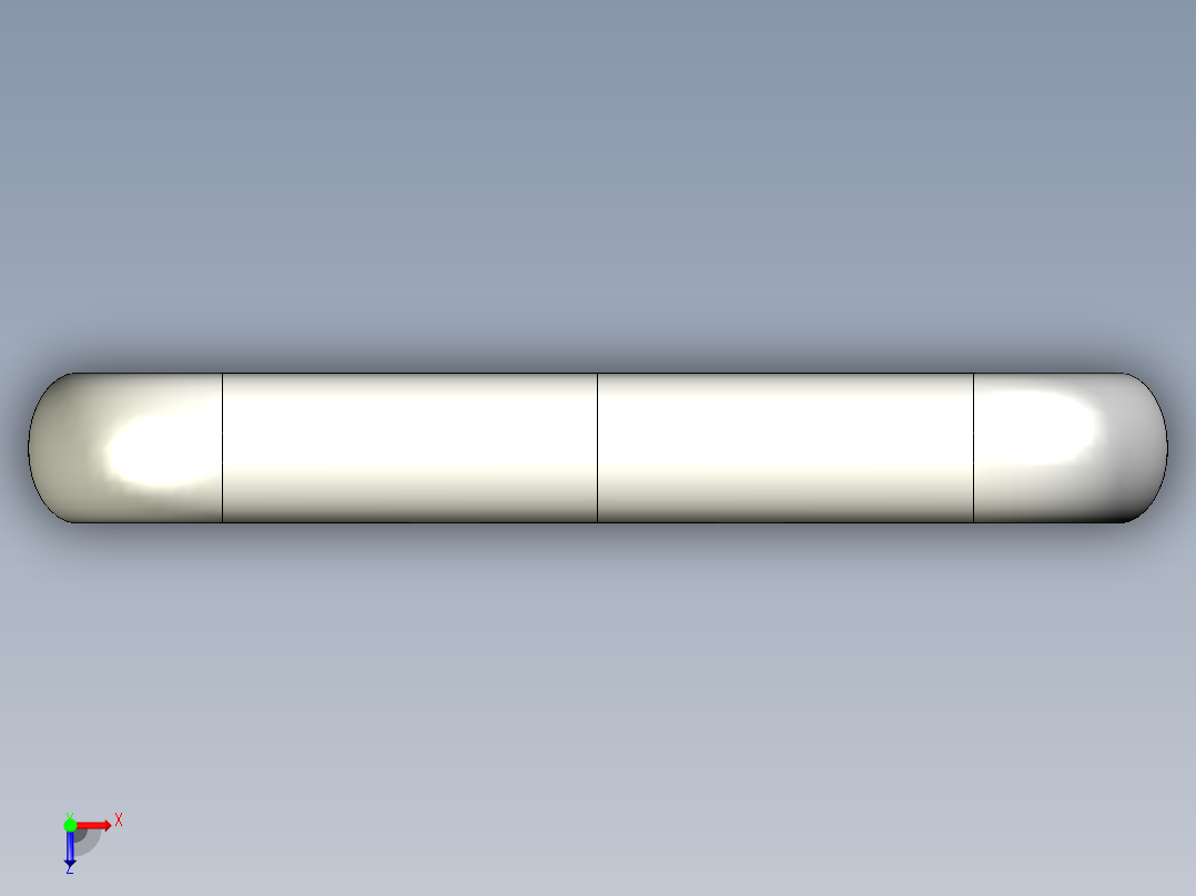 取手(鋁合金)(B)MO-3D多系列多零件图纸模型俯视图
