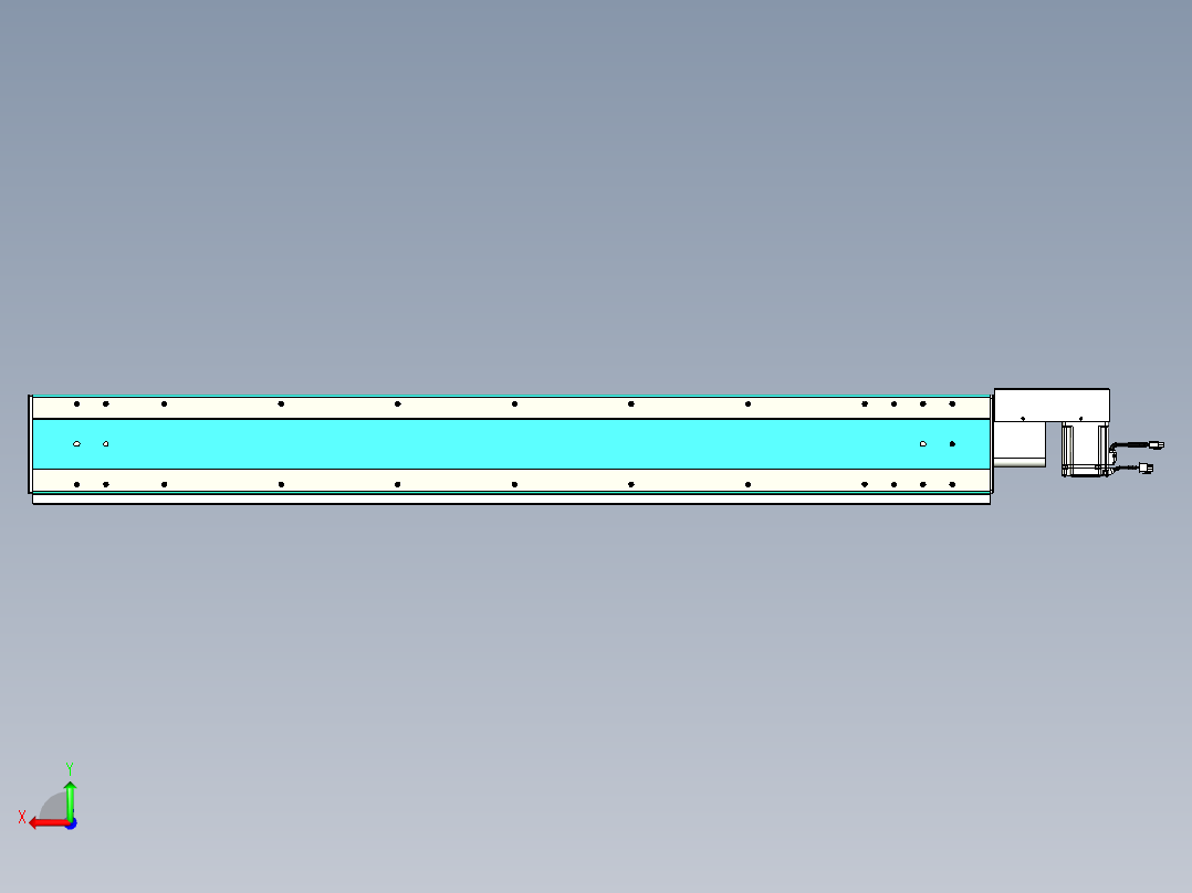 威洛博VBC同步带传动一无尘环境VBC17-L45-S1350-BR-ZP75-C3后视图