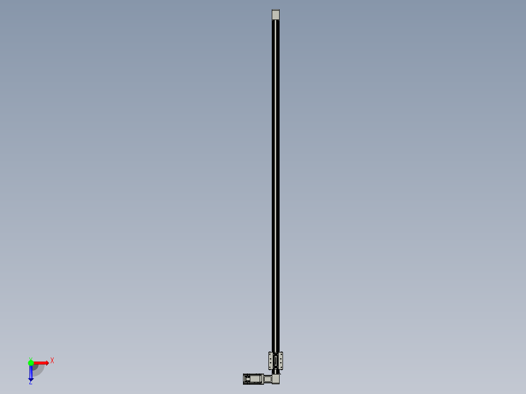 威洛博直线电机模组EB4-L80-S1700-R-57-MS3俯视图