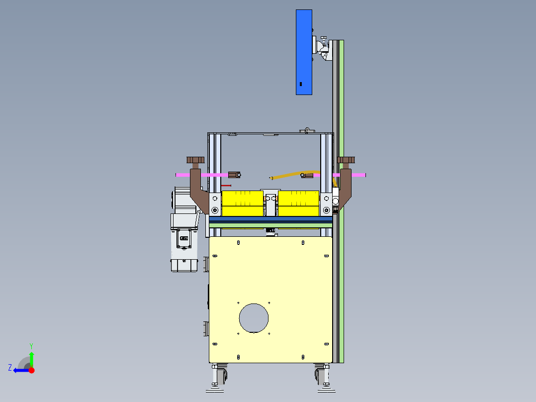 盒子外观检测流线sw19可编辑右视图