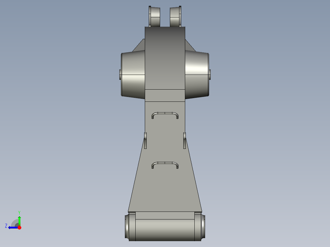 SY215C-8挖掘机动臂结构设计（cad+pro+说明书）右视图