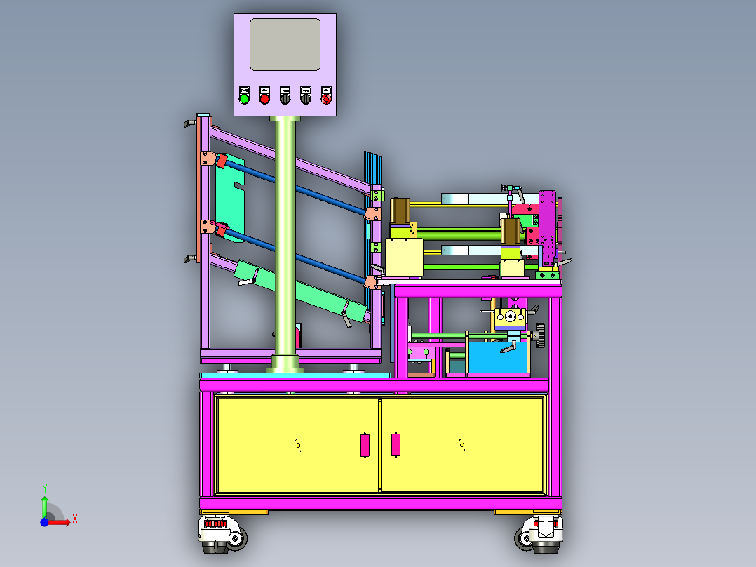 03折彩盒设备前视图