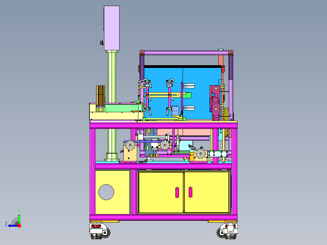 03折彩盒设备右视图