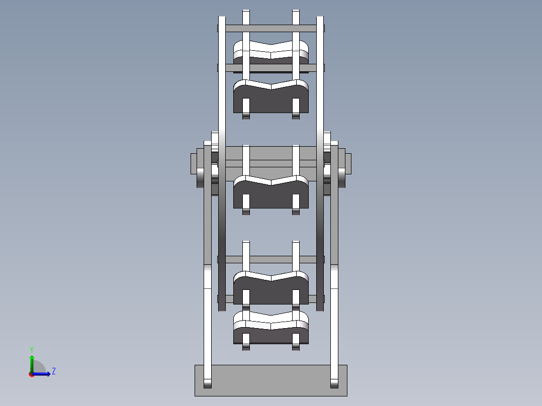 摩天轮模型左视图