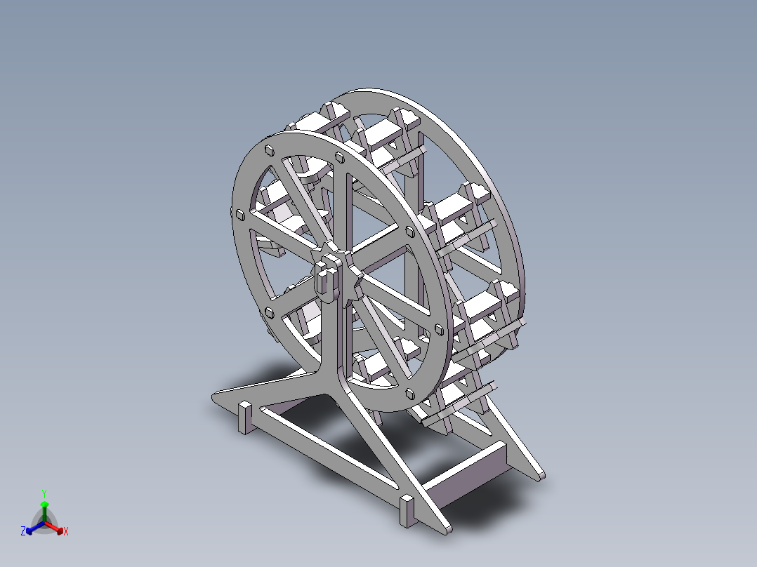 摩天轮模型正等轴测图