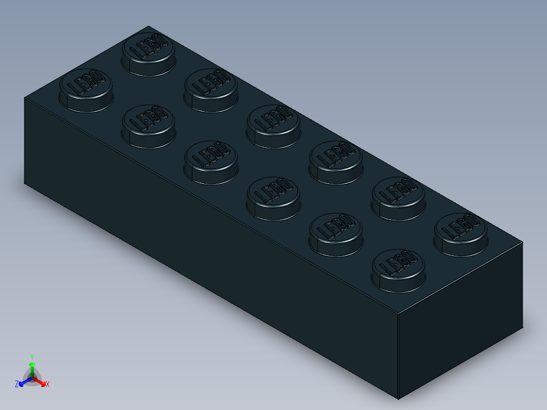 乐高套装 4421基本积木-4181144 - 2456 - 44237 Black Brick 2 x 6.STEP