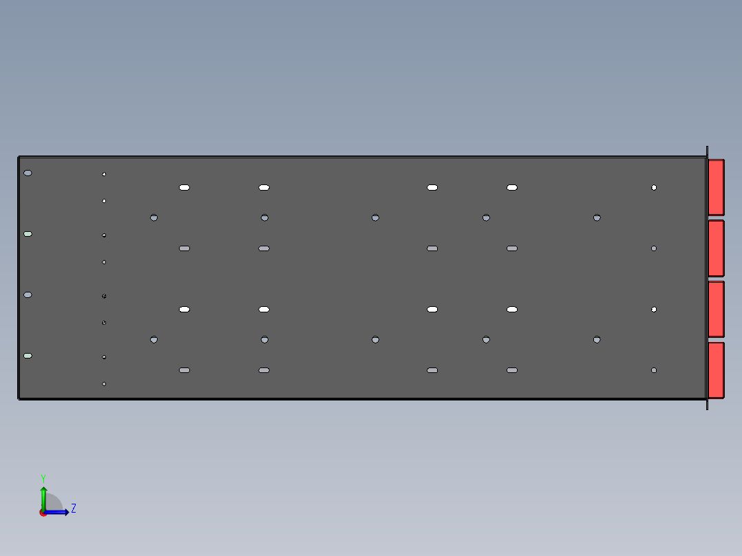 预装式抽屉装置左视图