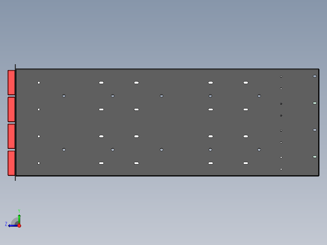预装式抽屉装置右视图
