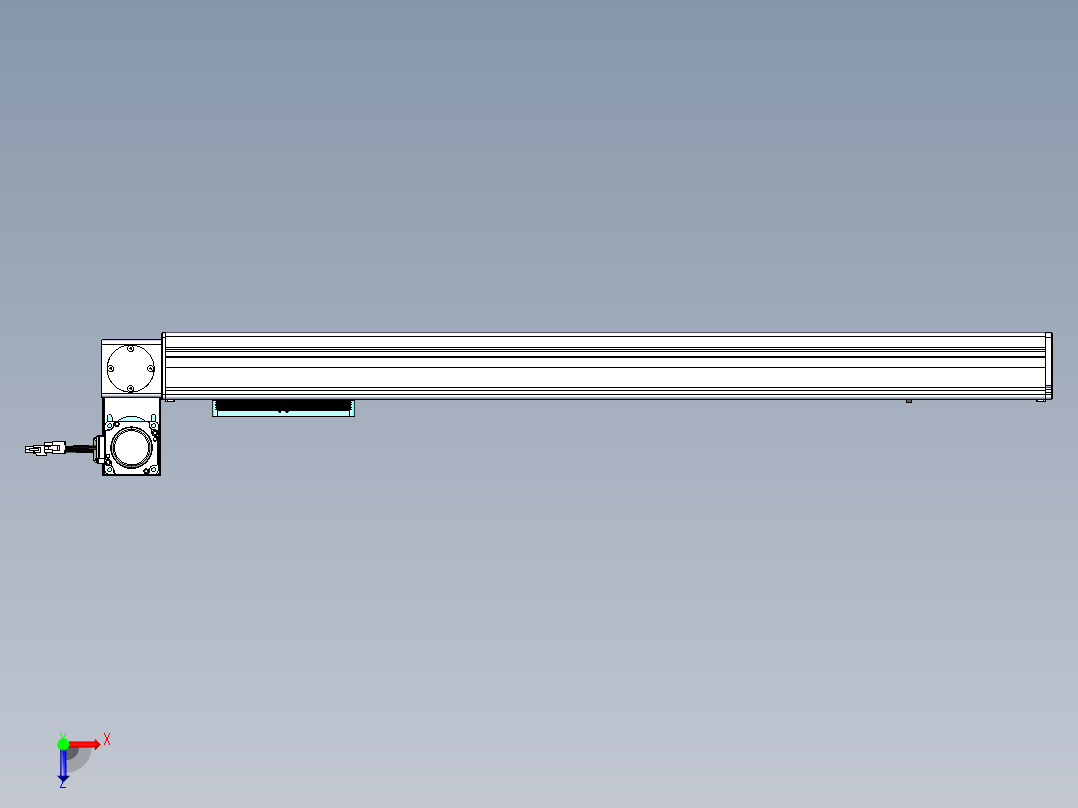 威洛博VBC同步带传动一无尘环境VBC14-L45-S700-BLU-ZP40-C3俯视图