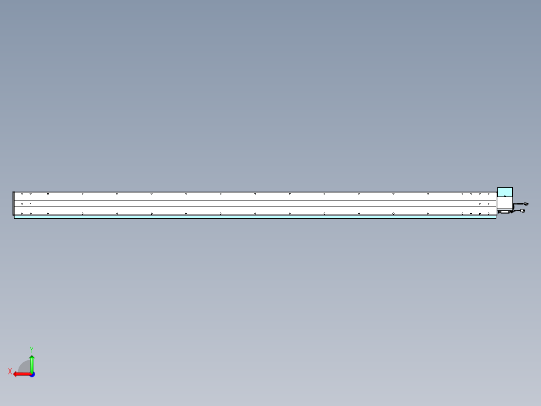 威洛博VBC同步带传动一无尘环境VBC14-L45-S2500-BRU-ZP75-C3后视图