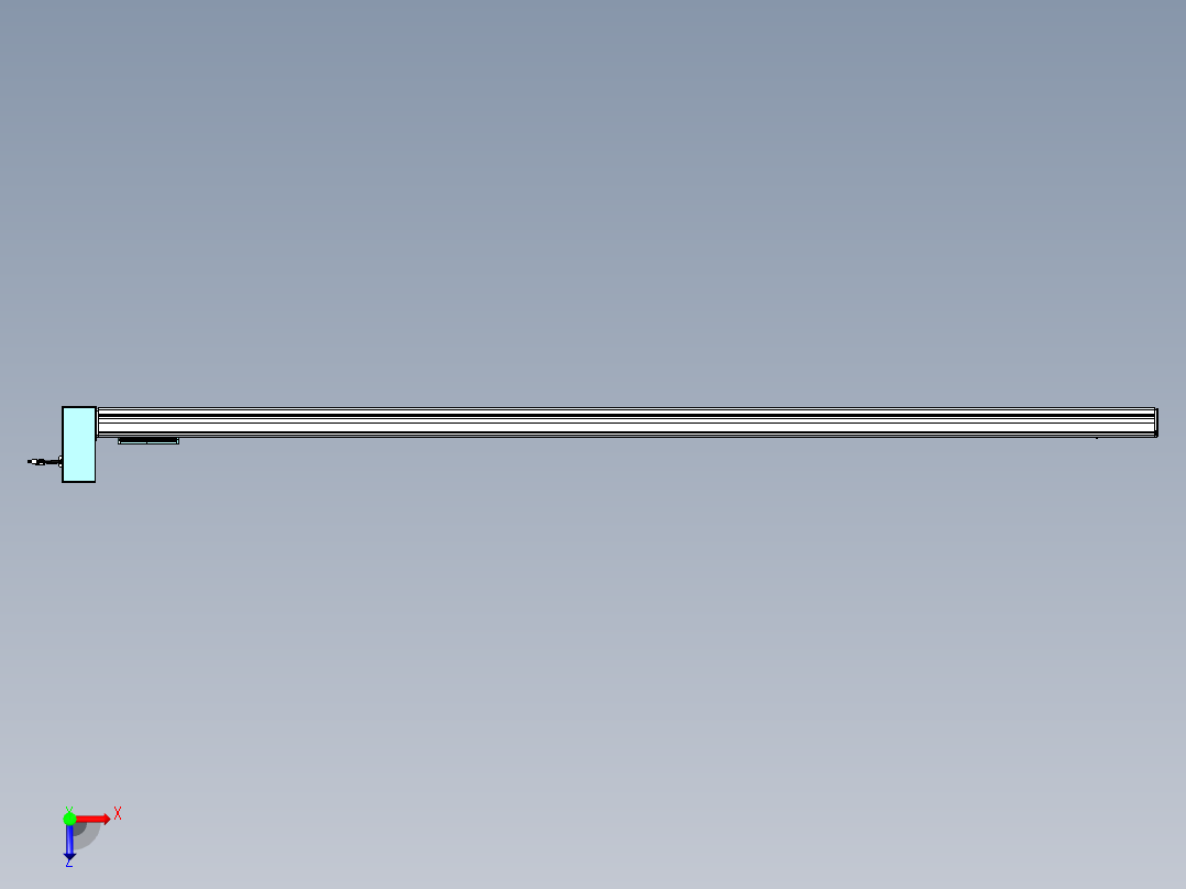 威洛博VBC同步带传动一无尘环境VBC14-L45-S2500-BRU-ZP75-C3俯视图