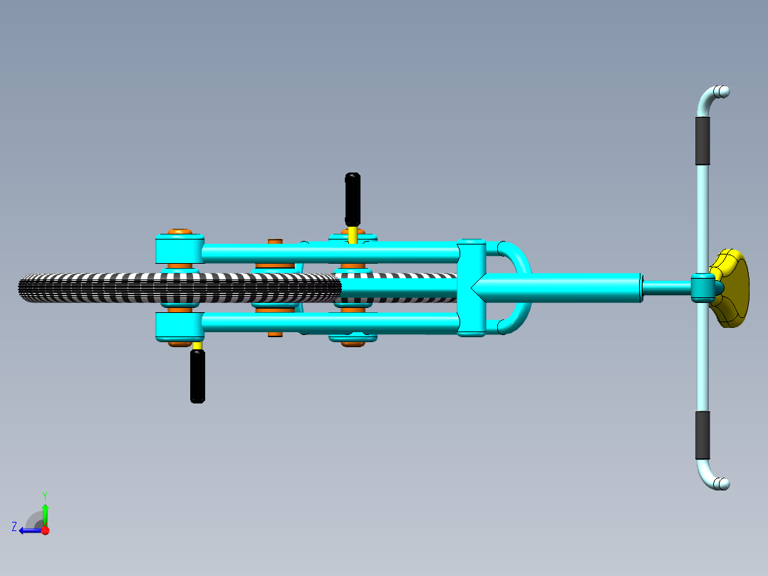 13---自行车sw2006三维图纸模型设计图纸右视图