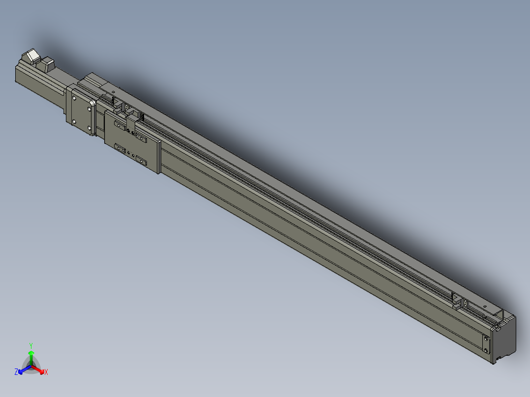 VF丝杆传动-一般环境VT5-L10-C-S560-BC-P10-C4正等轴测图