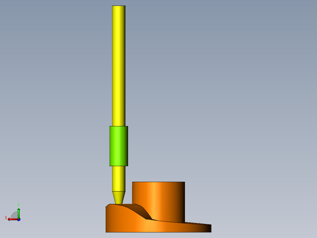 圆柱凸轮后视图