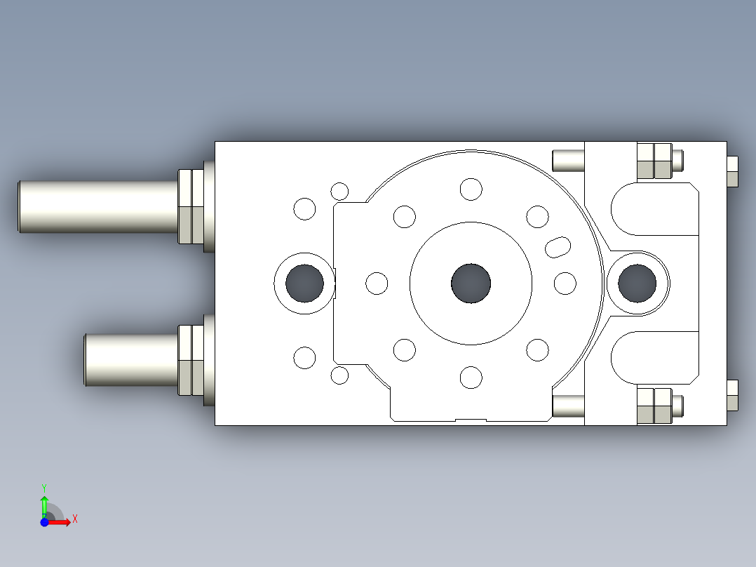 旋转气爪PRC20ST-90前视图