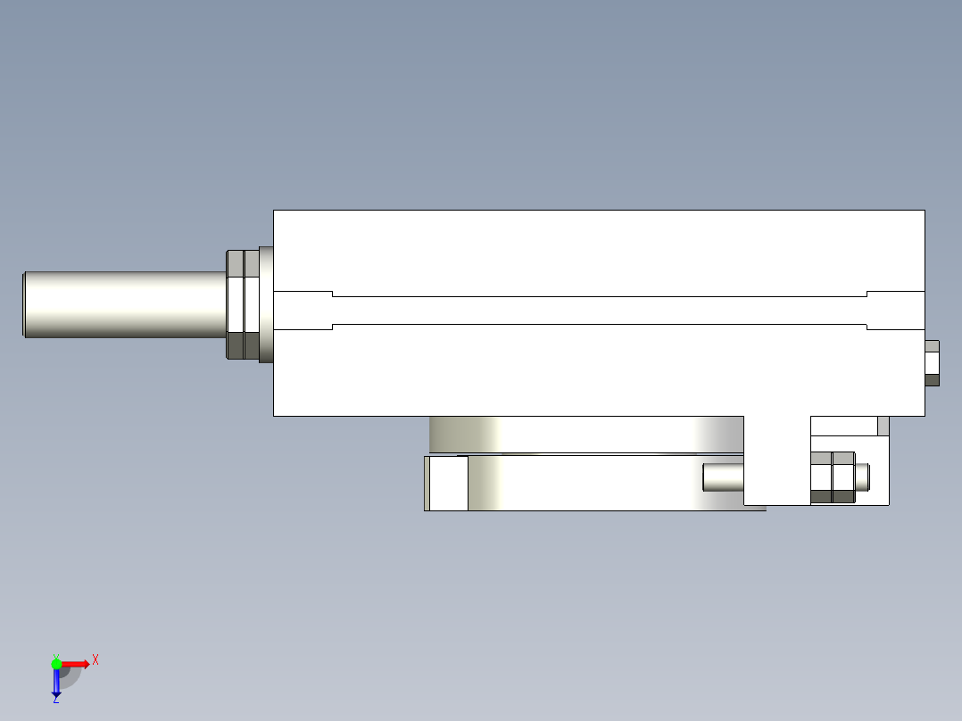 旋转气爪PRC20ST-90俯视图