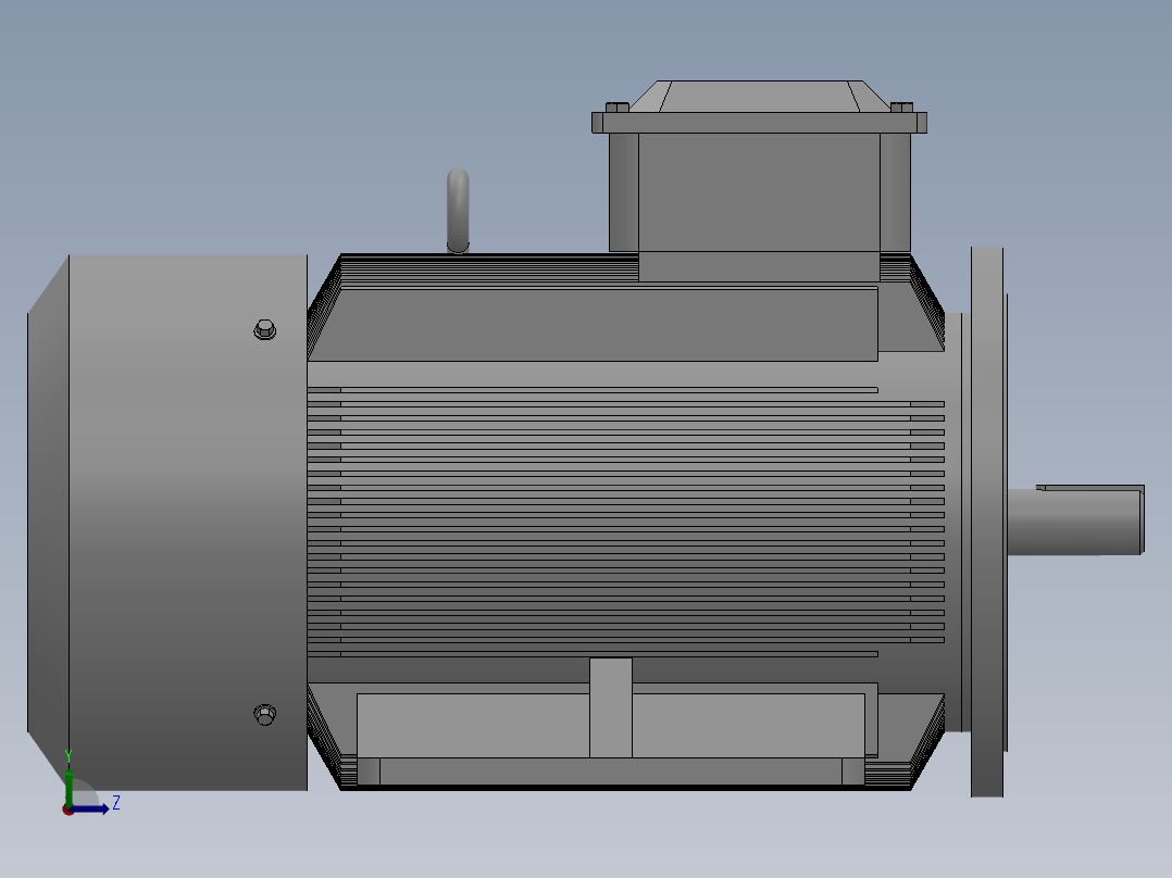 电机模型Y315左视图