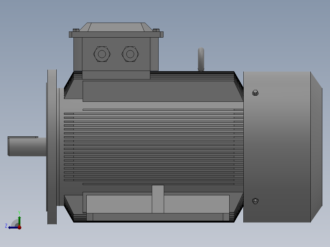 电机模型Y315右视图