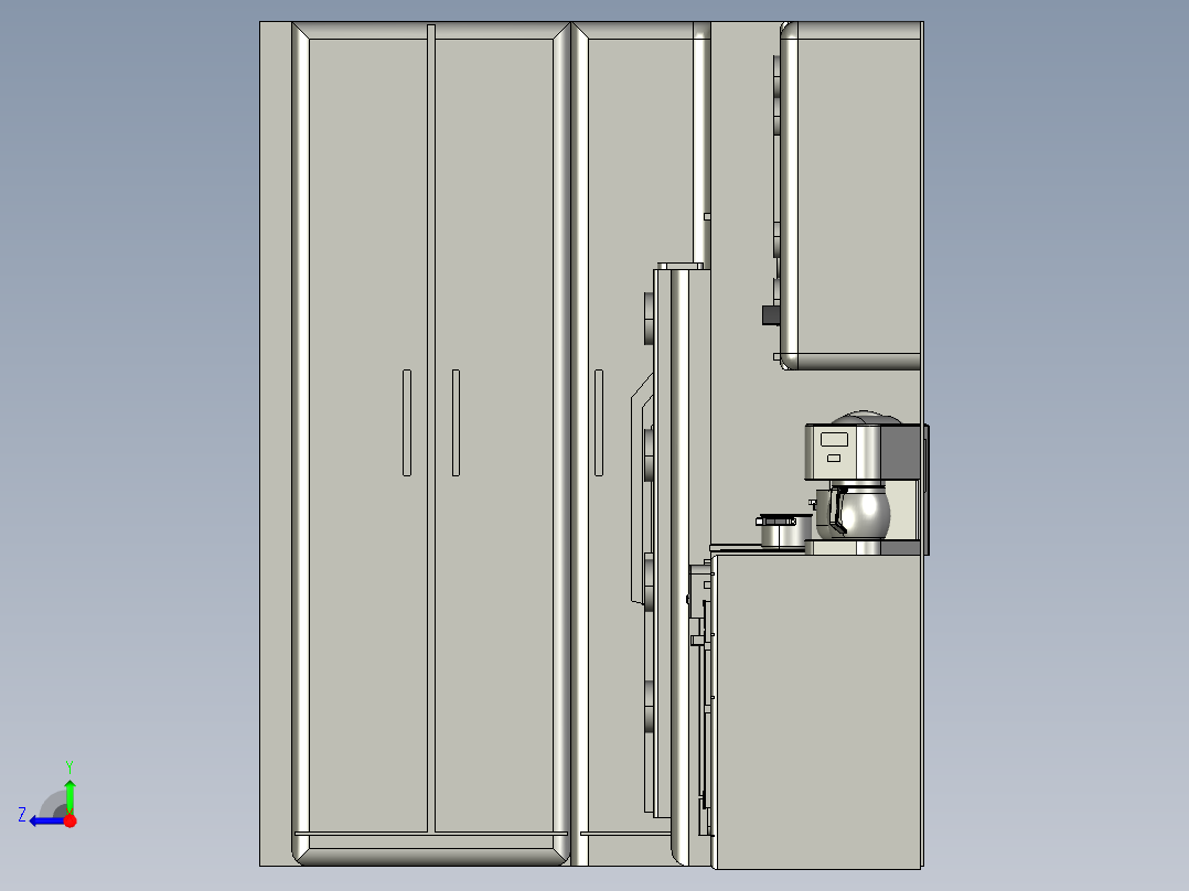 厨房设计右视图
