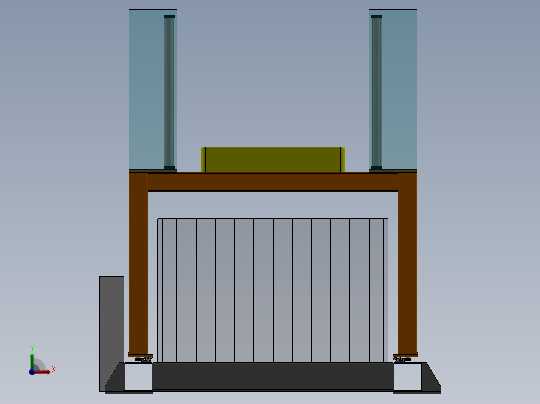 电池包测试前视图