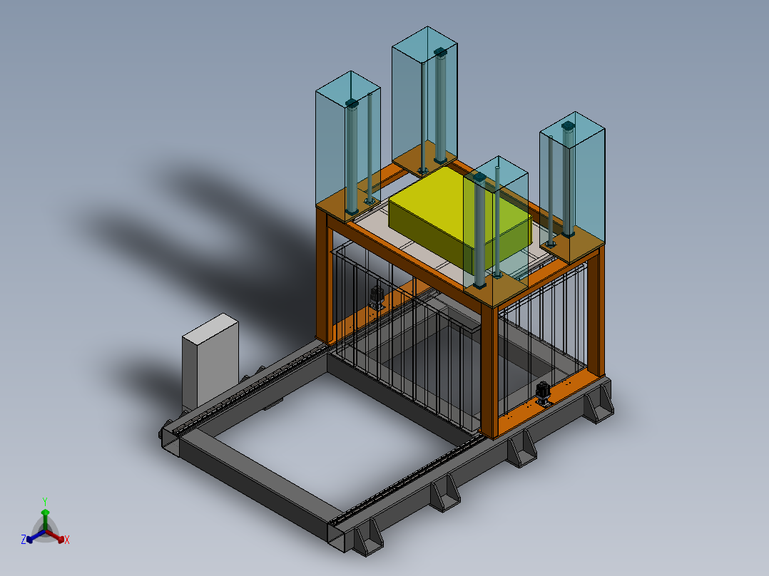 电池包测试正等轴测图