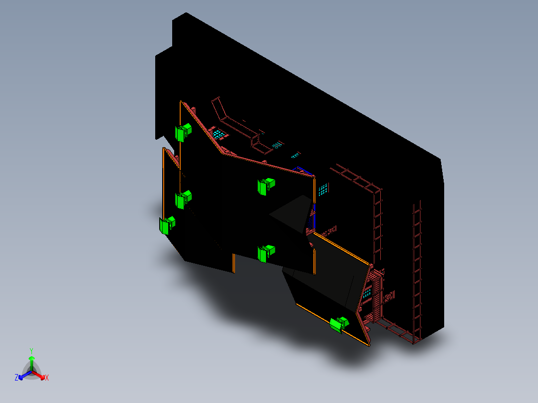 高山住所正等轴测图