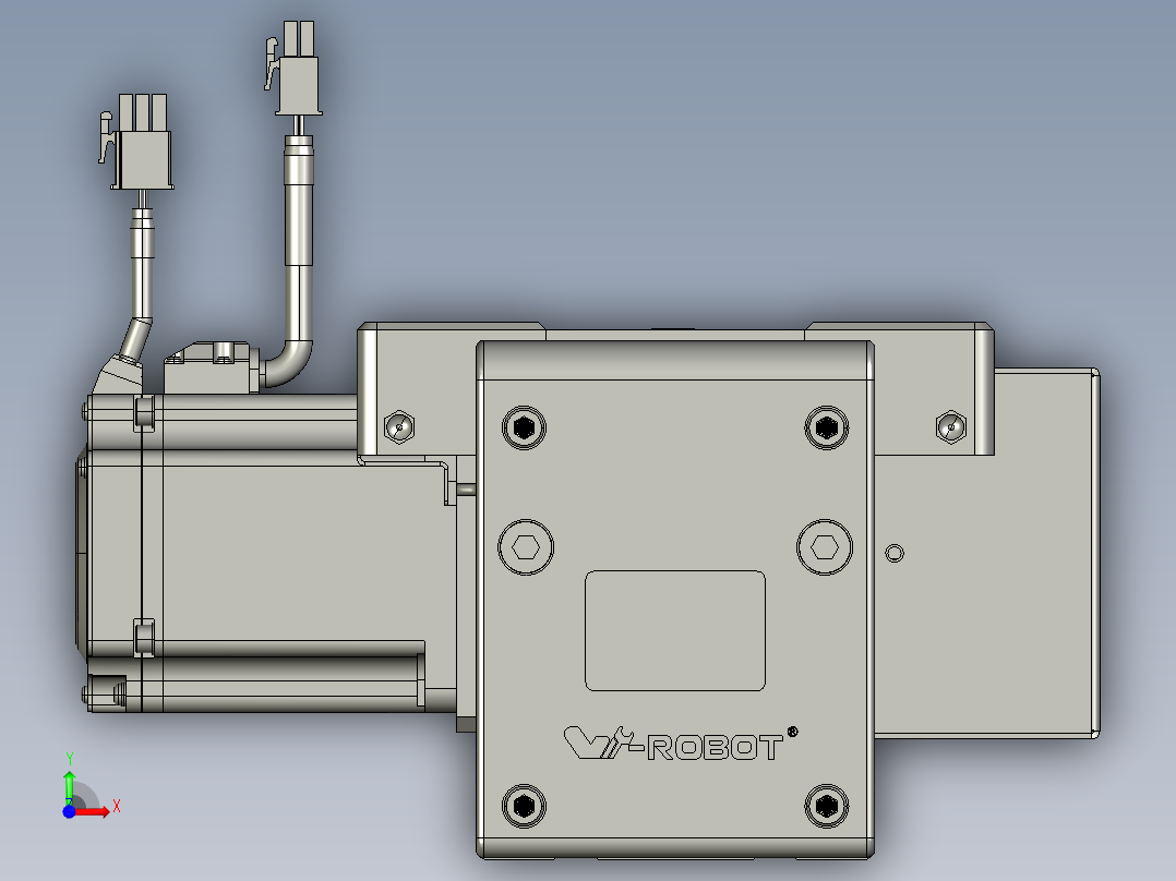 威洛博直线电机模组EB10-L224-S400-BR-ZP75-MS3-5K前视图