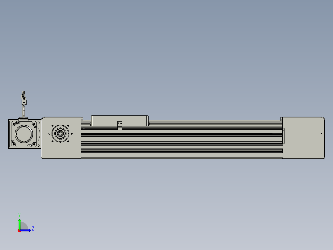 威洛博直线电机模组EB10-L224-S400-BR-ZP75-MS3-5K左视图