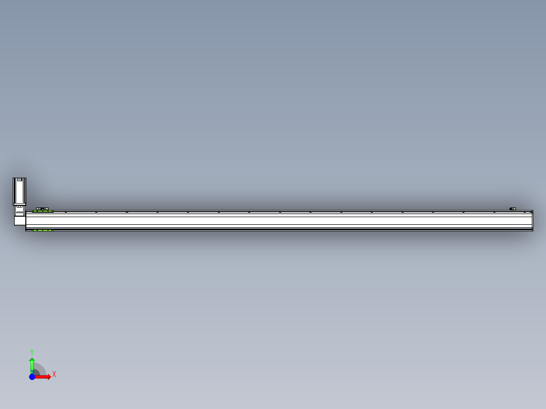 同步带滑台-半封闭B13-L90-S3050-R-Z86-D3前视图