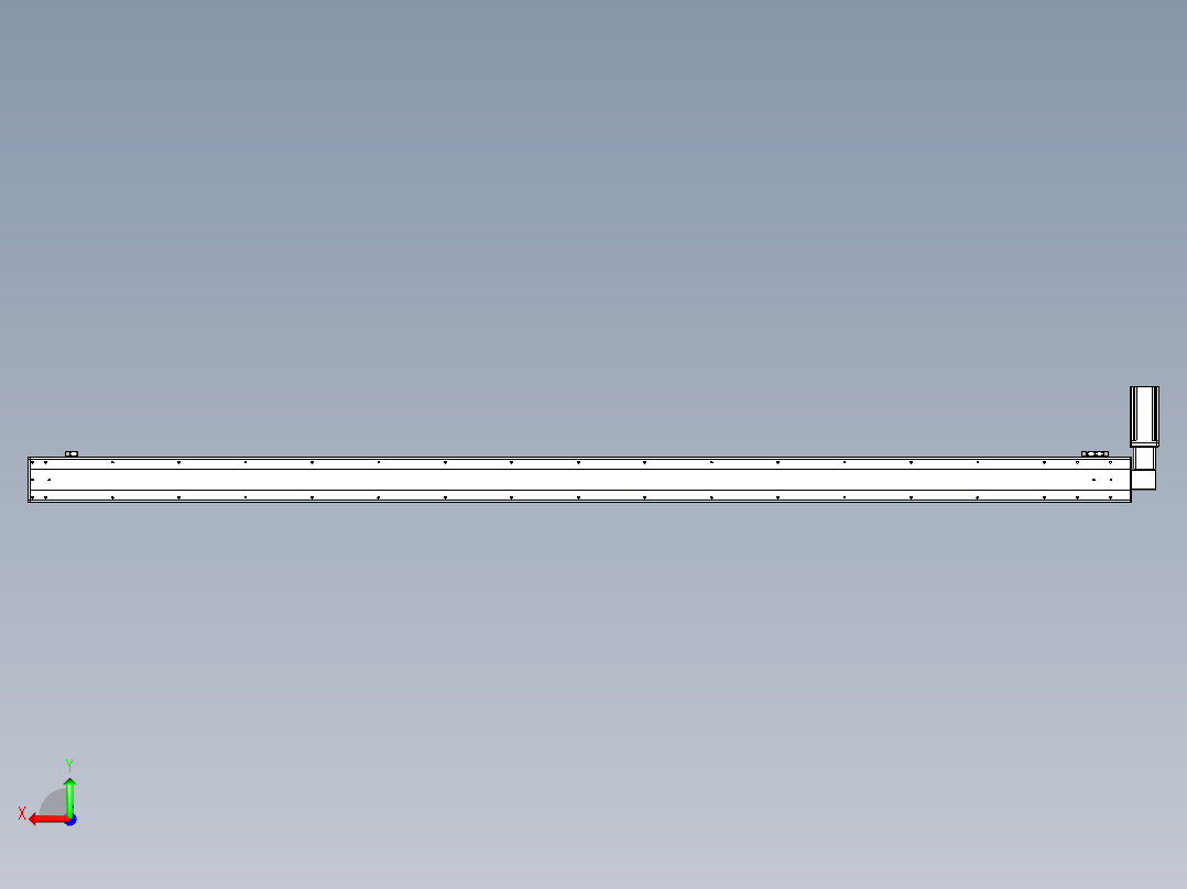 同步带滑台-半封闭B13-L90-S3050-R-Z86-D3后视图