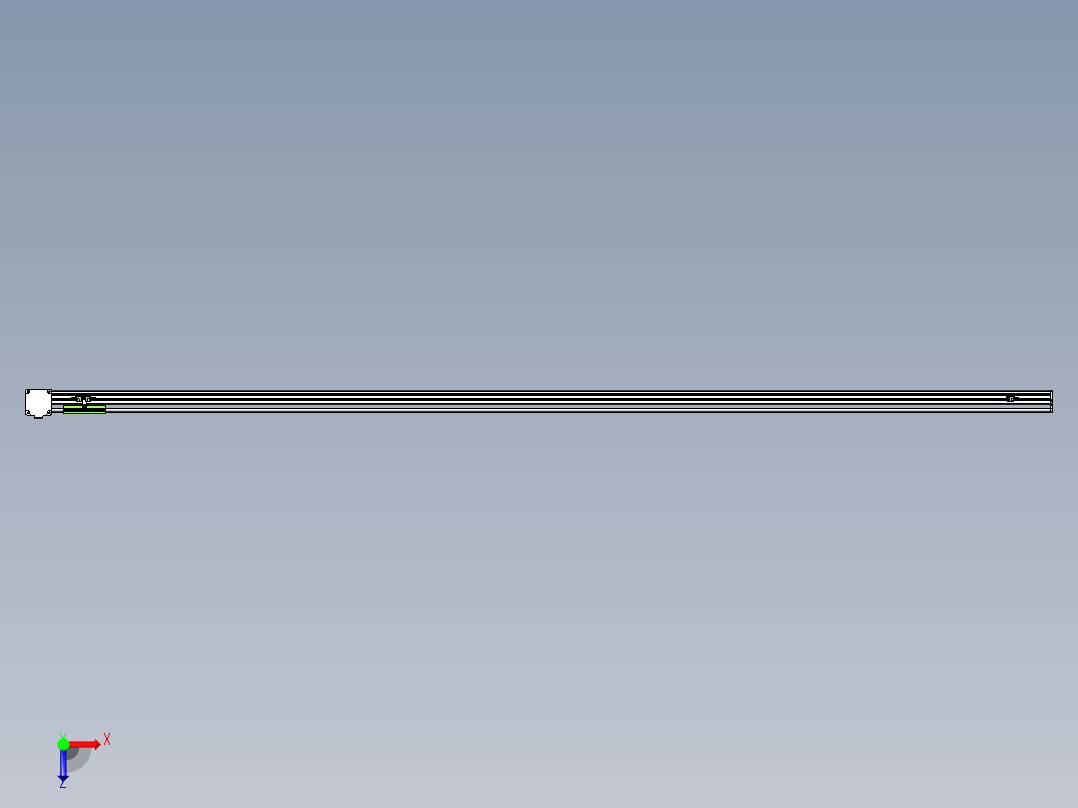 同步带滑台-半封闭B13-L90-S3050-R-Z86-D3俯视图