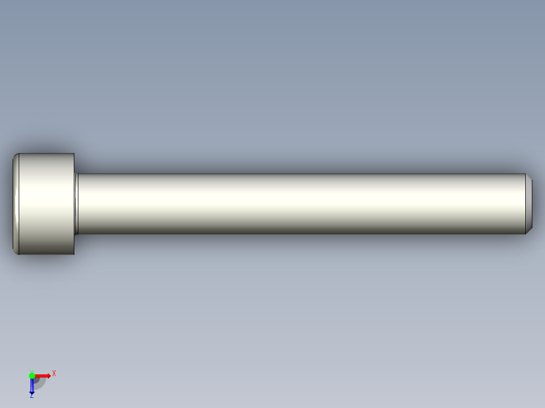 螺钉-DIN_912-M6x45.stp俯视图