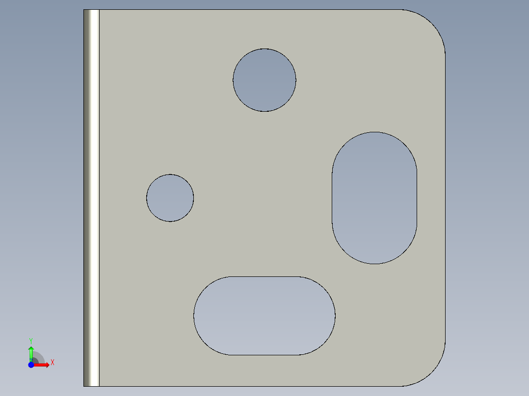 基恩士LX2-11_12_bracket1_kc图纸模型前视图