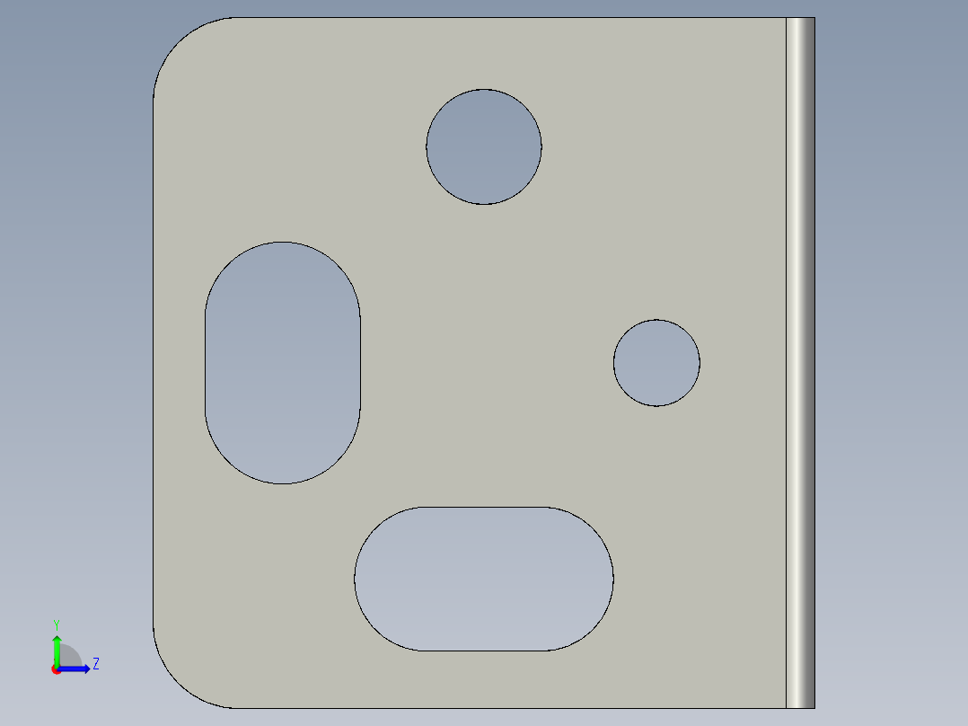 基恩士LX2-11_12_bracket1_kc图纸模型左视图