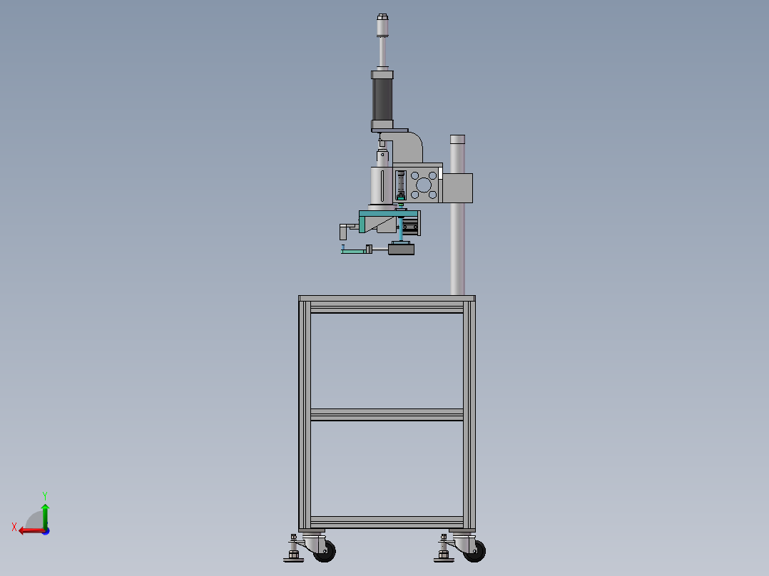 波纹管自动组装机（sw18可编辑+工程图）后视图