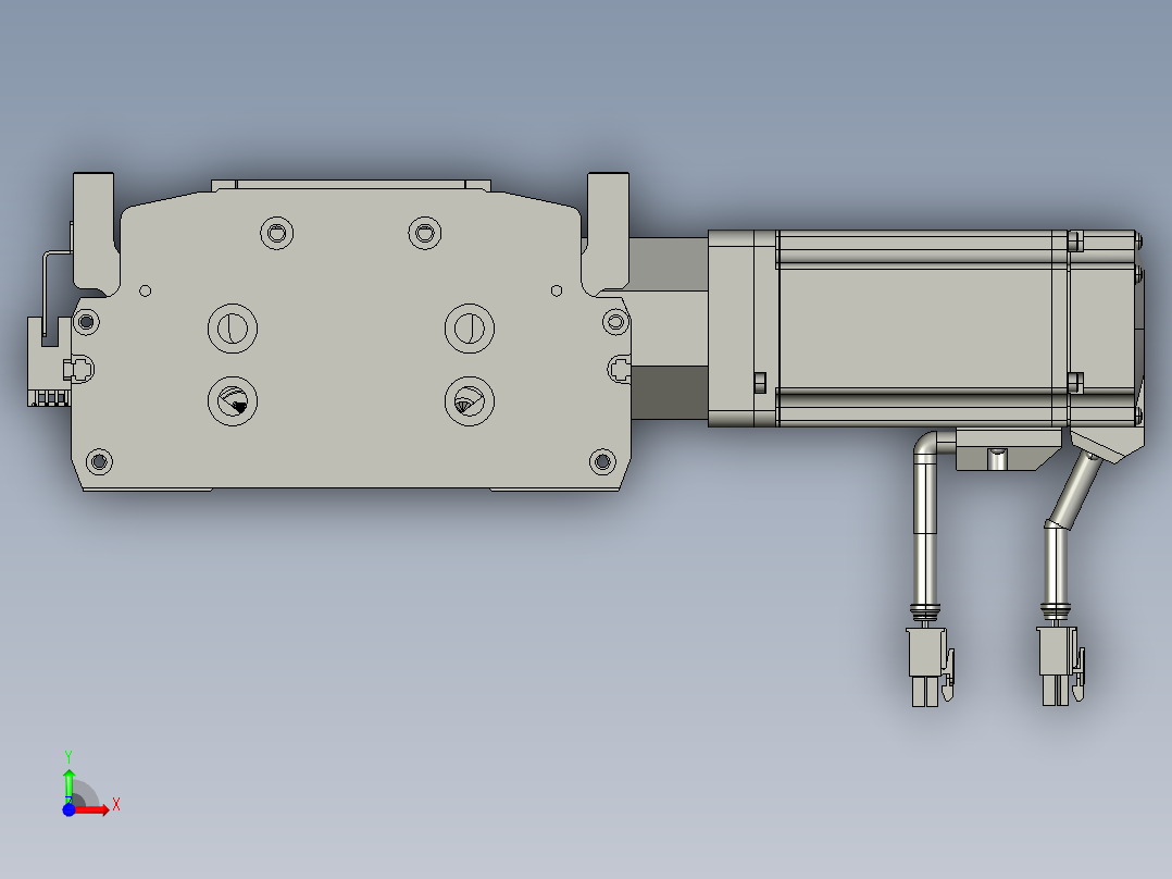 东锦同步带传动-直线滑台模组DH170B-L150-S2450-BL-P400W-C3前视图