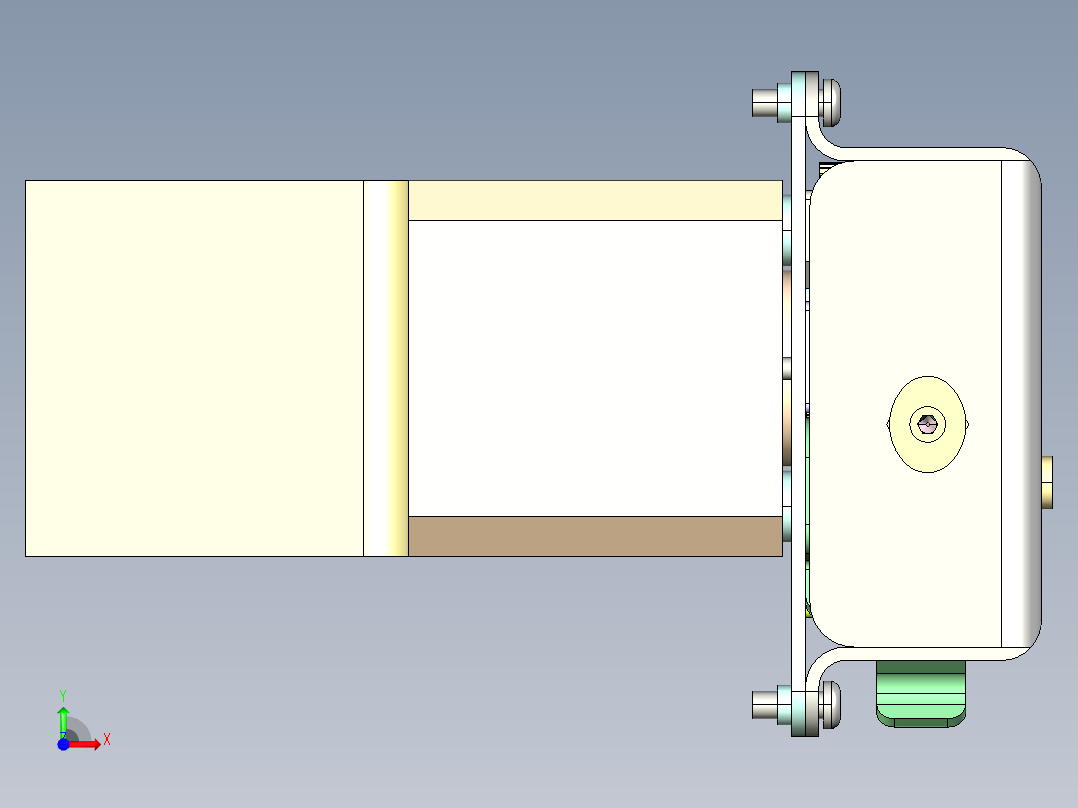3D打印机挤压式送丝机构1263153前视图