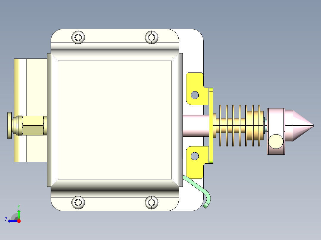 3D打印机挤压式送丝机构1263153右视图